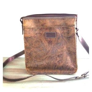 Brown Paisley Shoulder Bag